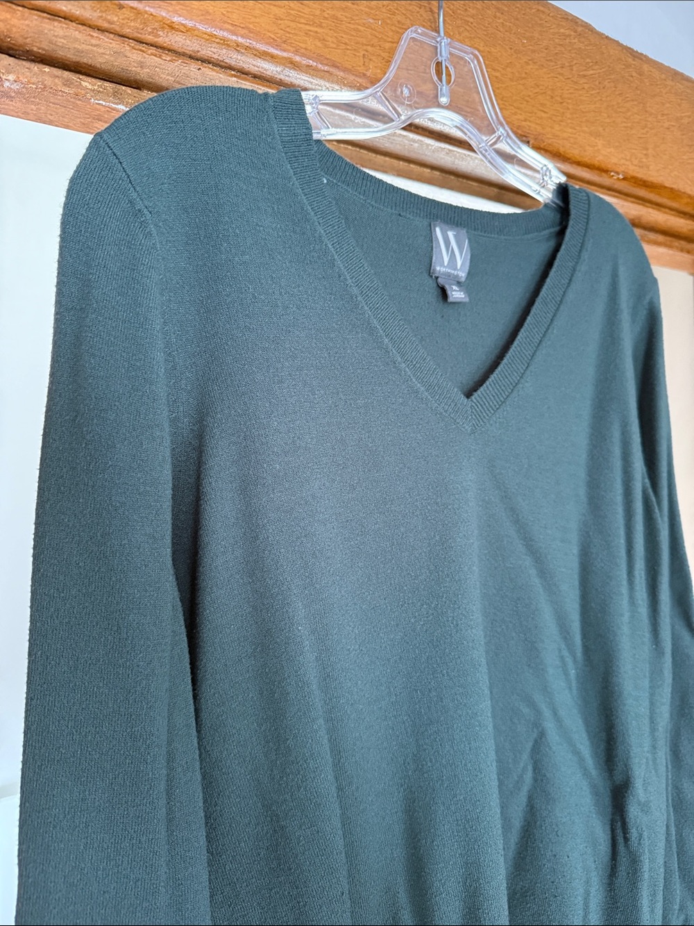 Worthington Forest Green V-Neck Sweater